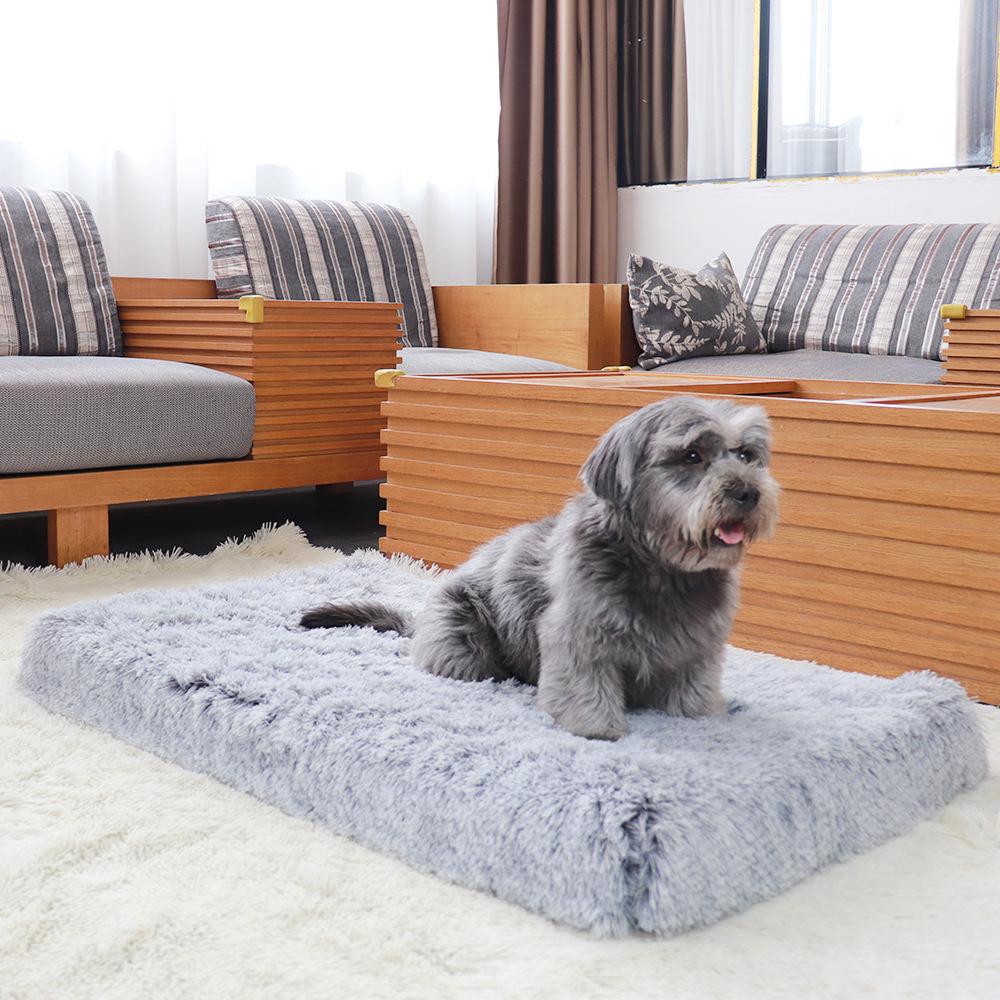 Plush Square Pet Bed - Deep Sleep Sofa for Dogs and Cats