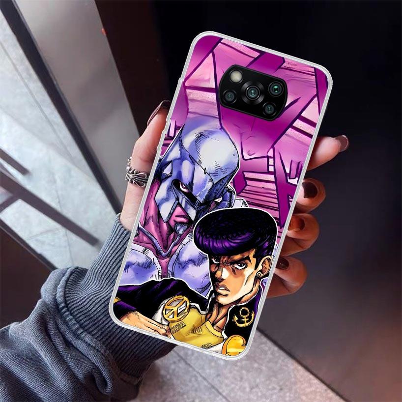 

JoJo Adventure Higashikata Josuke Phone Case For Xiaomi Poco X7 X6 X5 Pro F7 Ultra Redmi 15C 15 13 13C 12 12C 10 10A 10C 9 9A 9C Xiaomi Poco X7