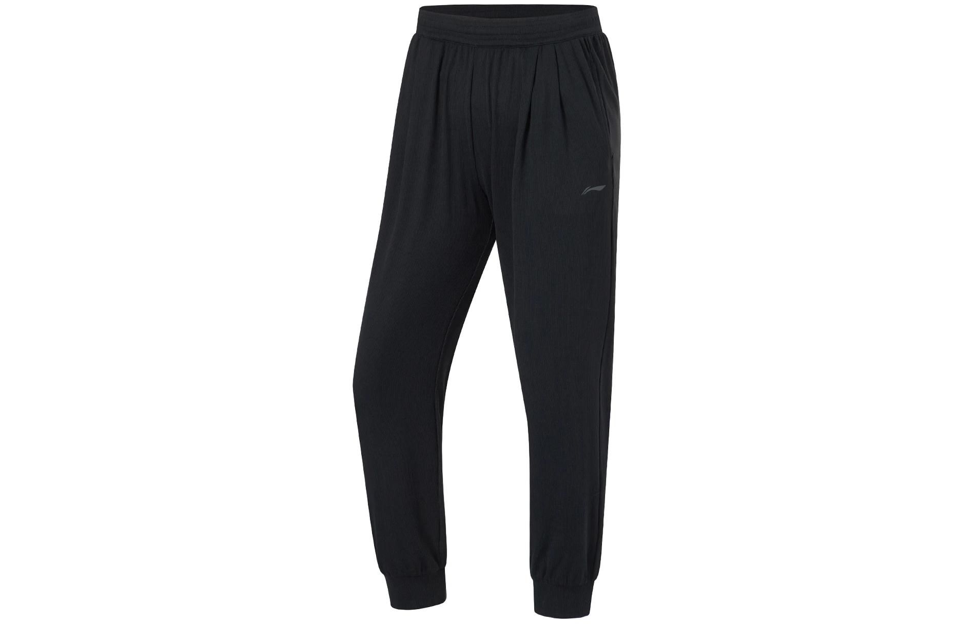 Спортивные штаны Li Ning из вязаного полотна Женские Черные AKLU486-4 L