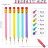 Zonon 48 Pieces Golf Pencils Mini Half Pencils with Eraser Short with Erasers Bulk Small for Kids HB Wedding Bridal School Office Writing Drawing