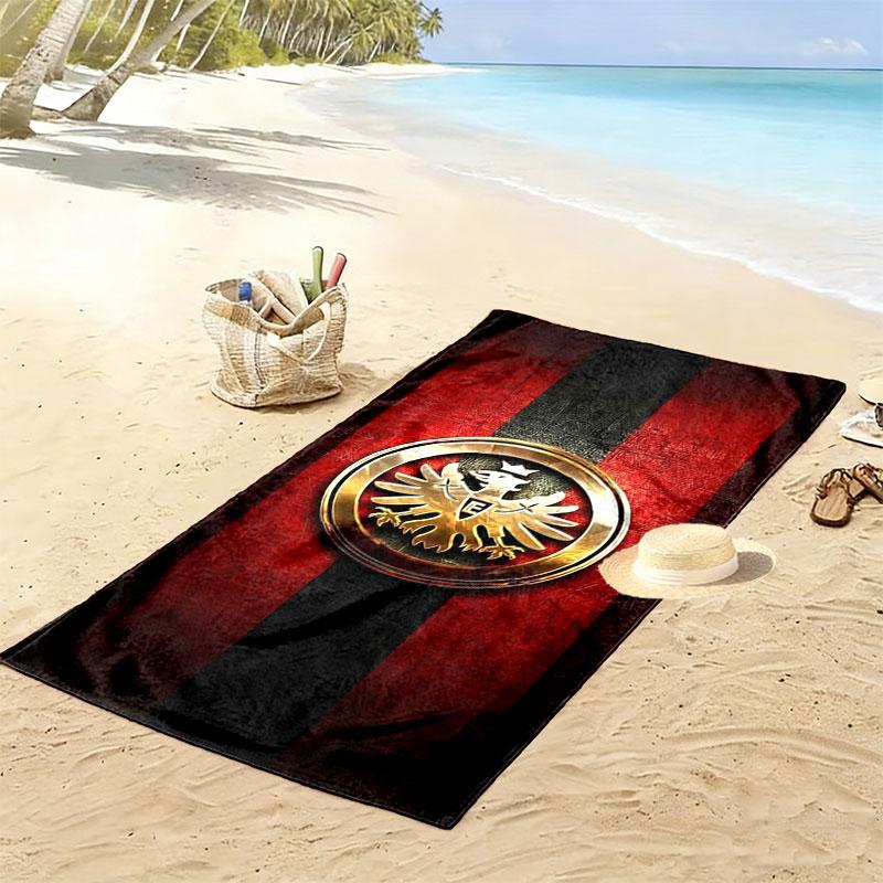 Eintracht Frankfurt Print Beach Towel, Large Soft Quick Dry Towel for Beach Camping Swimming
