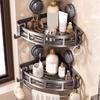 Suction Cup Organizer For Bathroom Multifunctional Bathroom Corner Shower Shelf Storage Rack For Towels Shower Gel Facial