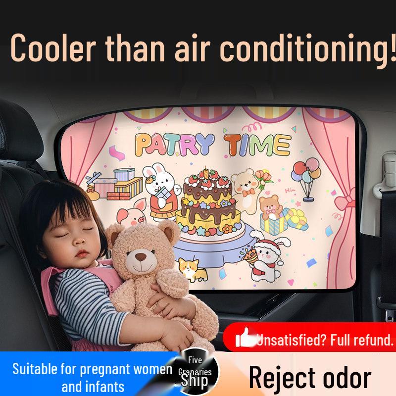 Car Privacy Blackout Curtains: Sunshade for Rear Window and Stroller