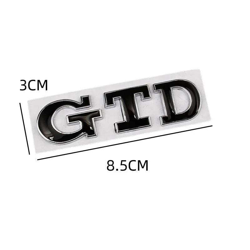 New Car 3D Metal GTD Badge Body Front Grill Trunk Emblem Sticker For Volkswagen VW Golf 3 4 5 6 7 7.5 MK4 MK5 MK6 MK7 GTD C
