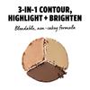 NYX Professional Makeup 3 Steps to Sculpt Face Sculpting Palette 03 Color Medium