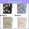 Baellerry Girl Short Wallet With Cartoon Bear Design And Coin Pocket For Daily Use