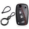Silicone Key Cover Fob Shell Case For Fiat Panda Grande Punto Stilo Street Ka Urban Bravo Dot Ducato Doblo 500 Car Keychain
