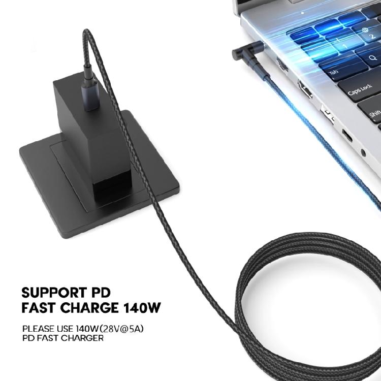 28V 5A 140W Type C to DC5.5x2.1mm 5.5x2.5mm Male Power Cable PD Charger Braided