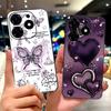For Tecno Spark 10 Pro Phone Case Spark 10Pro 4G KI7 Elegant Floral Cat Printing Soft Silicone TPU Cases