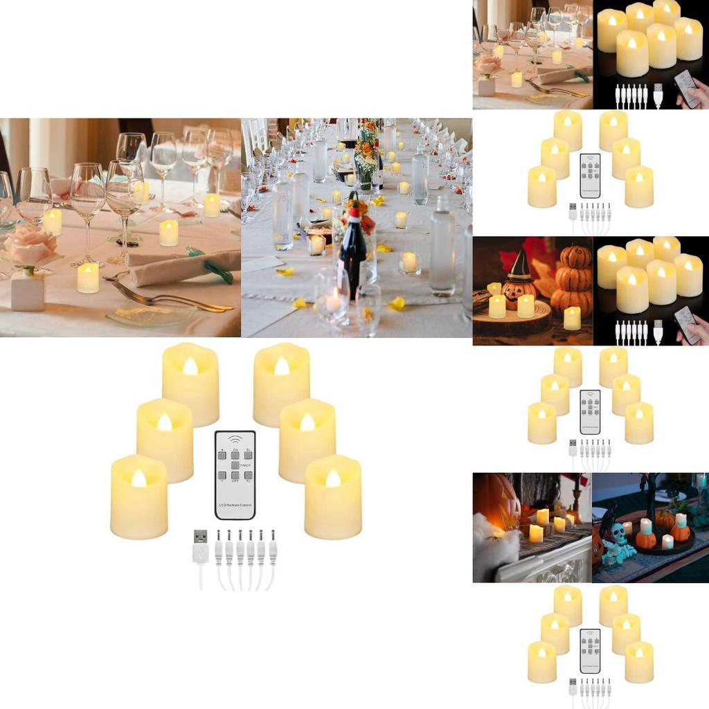 Elegant Usb Plastic Led Candle Light For Birthday Wedding Party Decoration And Timed Remote Control