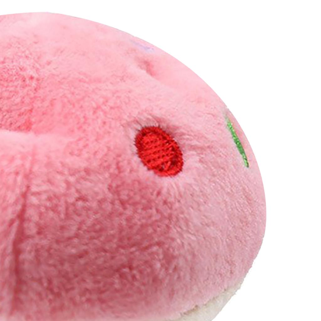 Knuffelhondenspeeltje Cartoon Paddenstoelvormig Bijtbestendig Tandenknarsen Verminder Verveling Interactief Puppy Kauwspeeltje Roze
