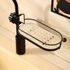 Rust-Proof Faucet Sponge Soap Rack Removable Dishcloth Drain Basket Faucet Storage Basket  Bathroom