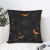 Halloween Bats Pillowcase Polyester Cushion Cover Decoration Pumpkin Skull Throw Pillow Case Cover Home Zipper 45X45cm