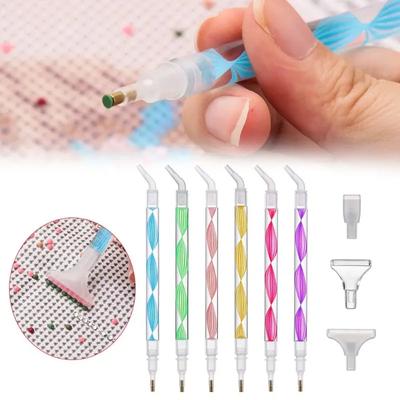 5D Diamond Painting Pen Spiral Flower Resin Point Drill Pens  Diamond Painting Pen DIY Crafts Cross Stitch Painting Accessories
