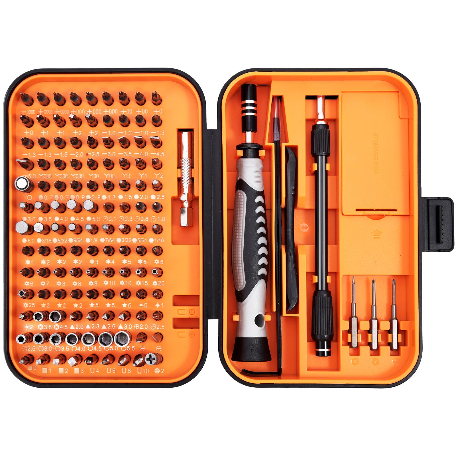 

130 In 1 Screwdriver Set Precision Hand Tool Set Repair Phone PC Tool Kit Multitool Magnetic Screwdriver Kits помаранчевий