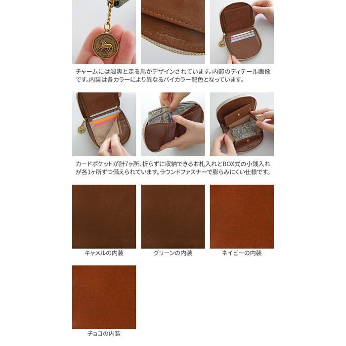 [Dakota] Bi-fold Wallet with Round Zipper, Genuine Leather, Green DA-31742-50
