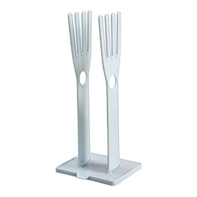 Sagit Kunststoff-Haushaltshandschuhe, Wäscheständer, abnehmbarer Lappen, Aufbewahrungsregal für Küchenutensilien