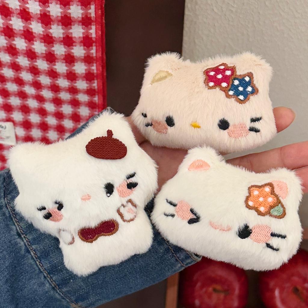 1/4 Pcs Sanrio Hello Kitty Cute Kitten Pendant Backpack Keychain Decoration Plush Decorative Accessories