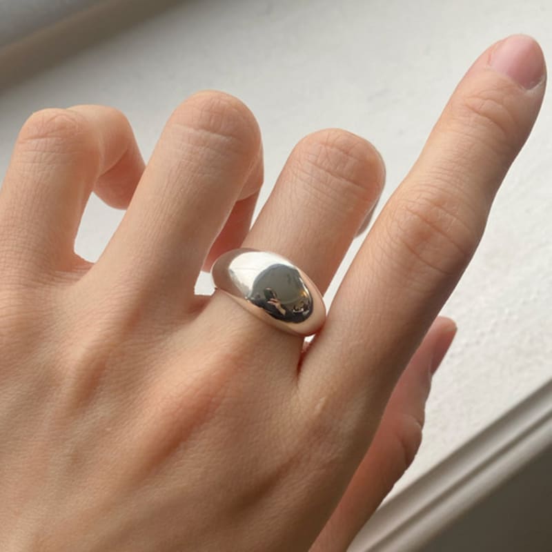 alouette bold wavy dome ring