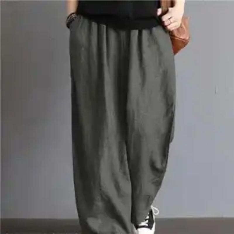 Women's Baggy Wide-Leg Pants High Waist Loose Casual Comfortable Daily Boho Style Trousers