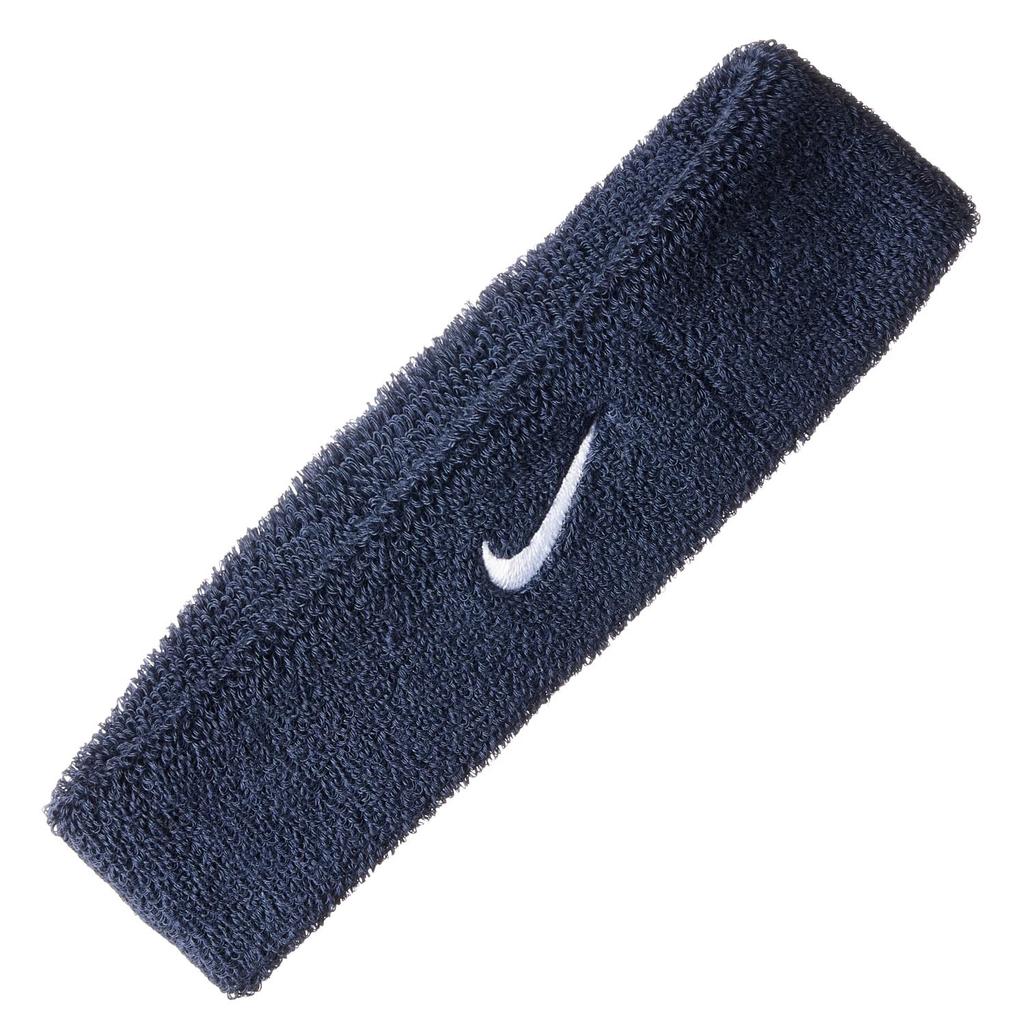 Nike Unisex Adult Walking Swoosh Headband BN2091 Obsidian/White