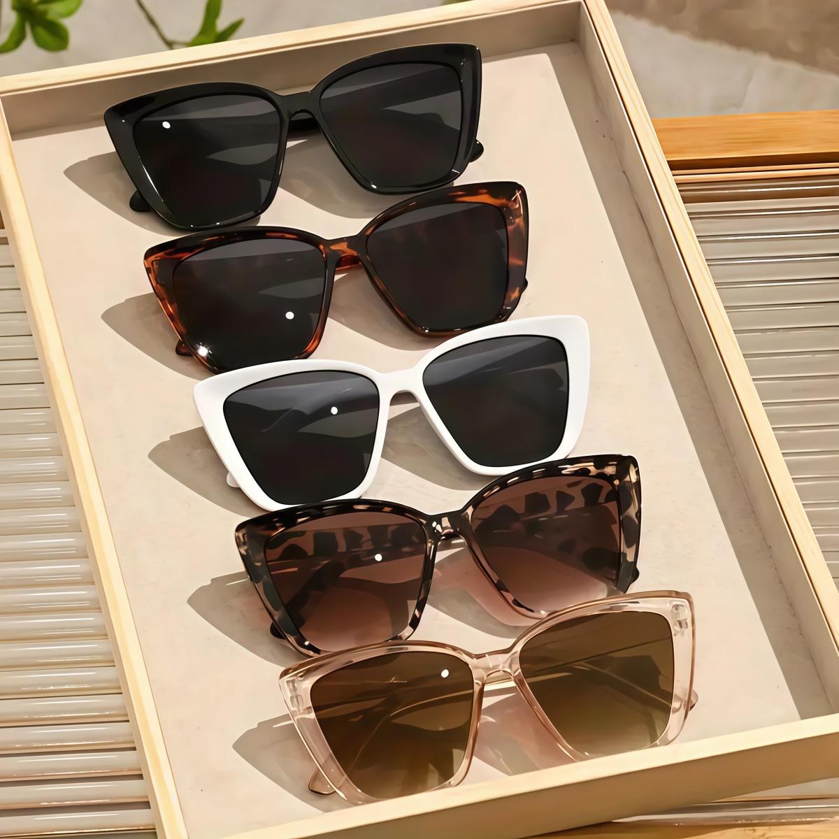 

5pcs European and American retro style men s and women s fashionable sunglasses, trendy and versatile, suitable for summer sun s