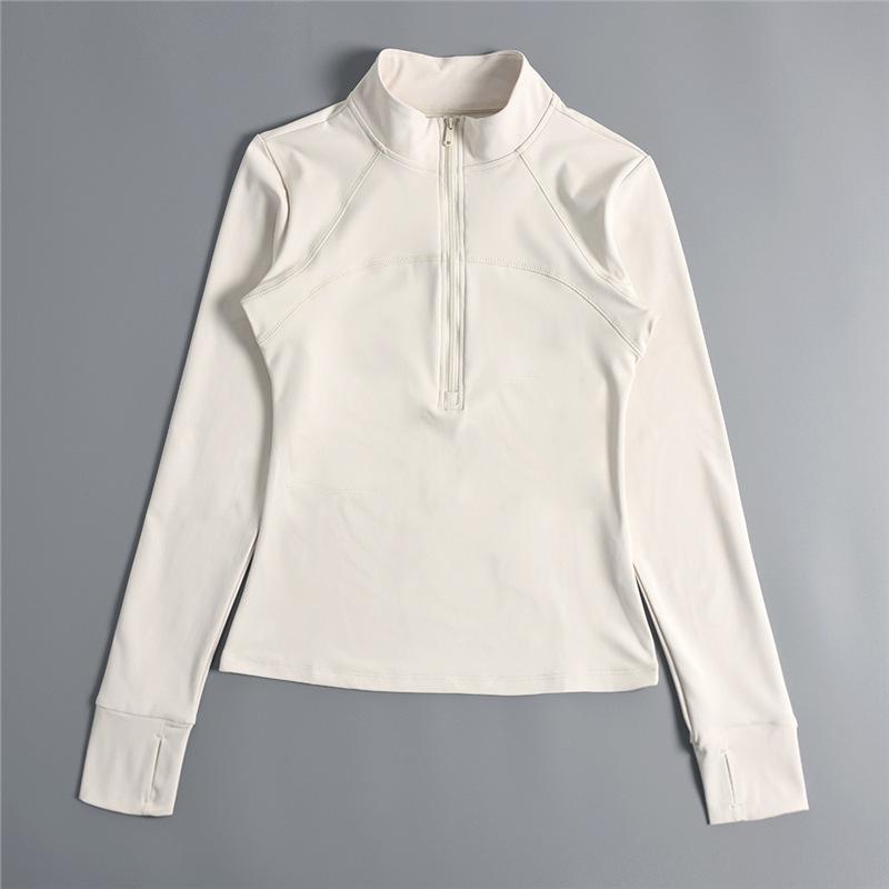 

Куртка для пилатеса и йоги на молнии до середины груди, с эффектом похудения, с высокой эластичностью для бега, фитнеса, велоспорта. S