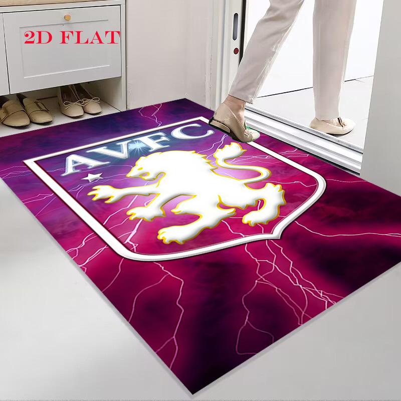 Aston Villa Logo Carpet Rug for Living Room Bedroom Home Sofa Decoration,Kids Play Nonslip Floor Mat