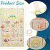 Ramadan Decor Canvas Countdown 30 Day Advent Calendar Bag  For Muslim Islamic Kid Boy Girl Ramadan Decor Hanging Organizer