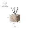 DecoTalk Wabi-Sabi Marble Bathroom Set: Matte Washbasin, Aroma Diffuser, Tissue Box