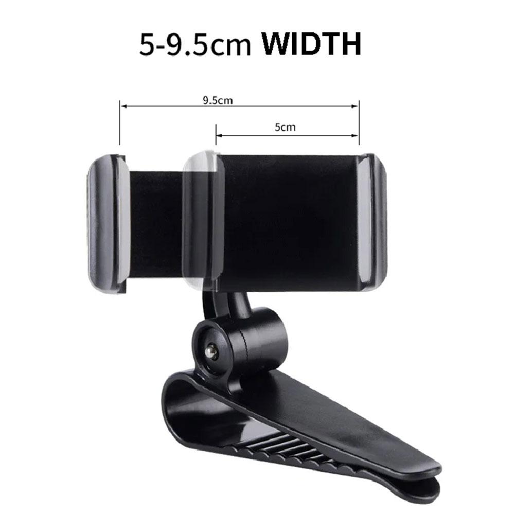Universal Car Sun Visor Phone Holder 360 Degree Rotation Automobiles Navigation Mount Stand Clip Mobile Phone Bracket Accessory