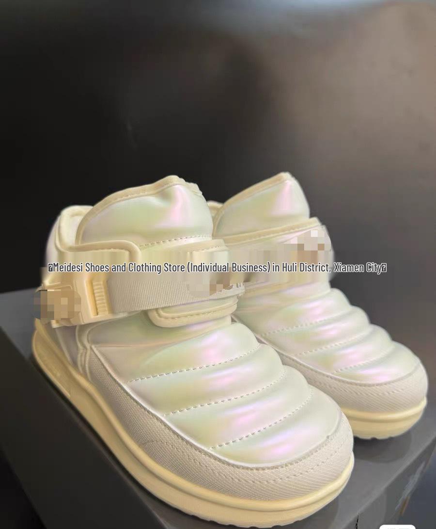 Pu Chun High-Top Baby Snow Boots - Wang Yibo Style, Boys & Girls Velvet-Lined Cotton. 39