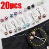 10-20pcs/lot Anti Slip Brooch Headscarf Shawl Scarf Lady  Fixed Pins Scarf Hijab Clips Pearl Stylish Brooch for Women Jewelry