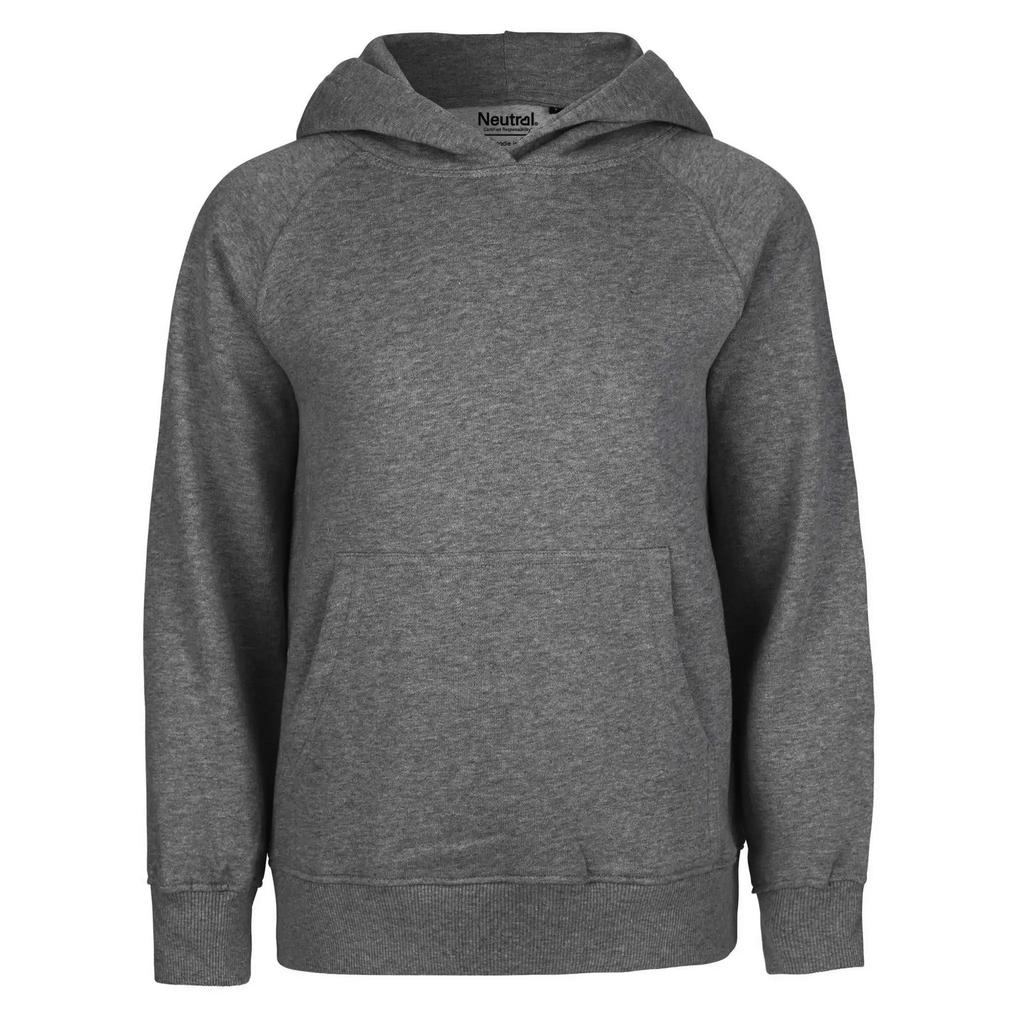 Neutral Childrens/Kids Plain Hoodie