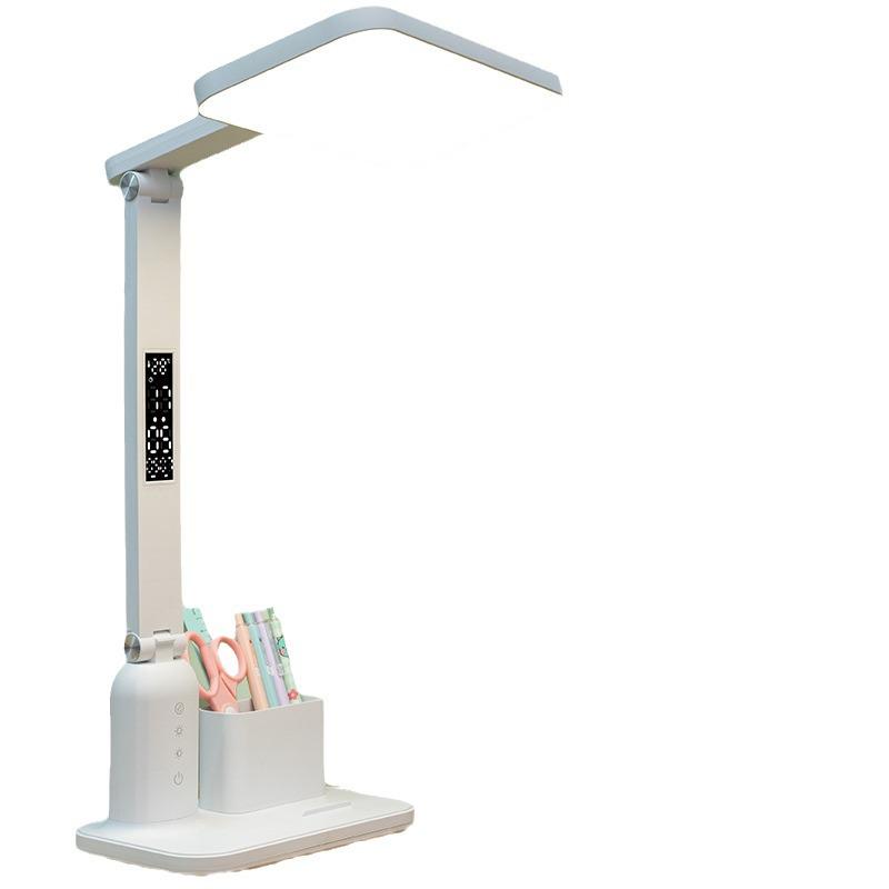 Rechargeable & Plug-in Desk Lamp for Students with Voice Control & Digital Display, Eye Protection, AA Certified, Special Gift Edition.