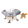 4500W Windproof Camping Stove Camping Gas Stove with Piezo Ignition for Outdoor Backpacking Hiking Picnic