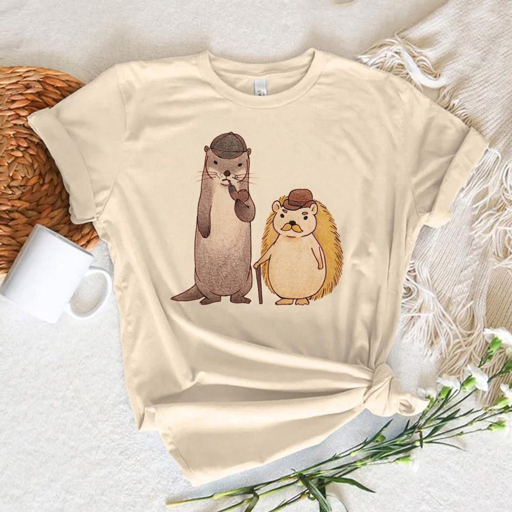 Otters t-shirt Dames grafisch Unisex zomer t-shirts feUnisex y2k kleding