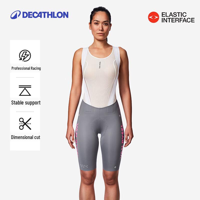 Pantaloncini da Ciclismo su Strada da Donna Decathlon con Fondello a Doppia Freccia PARIS HP