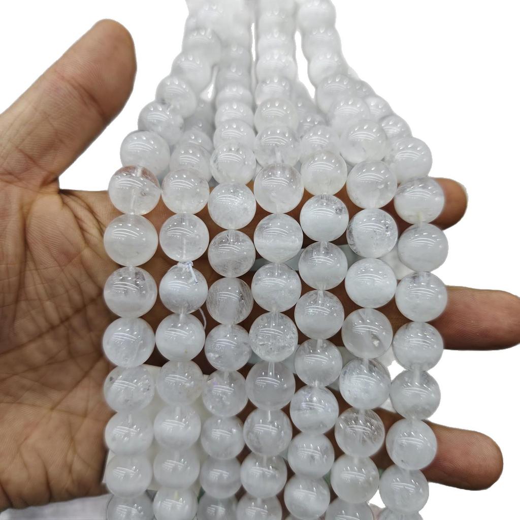 7A Sri Lanka Weißer Phantom Runder Perlen für DIY Schmuck - Mehrgrößen-Set