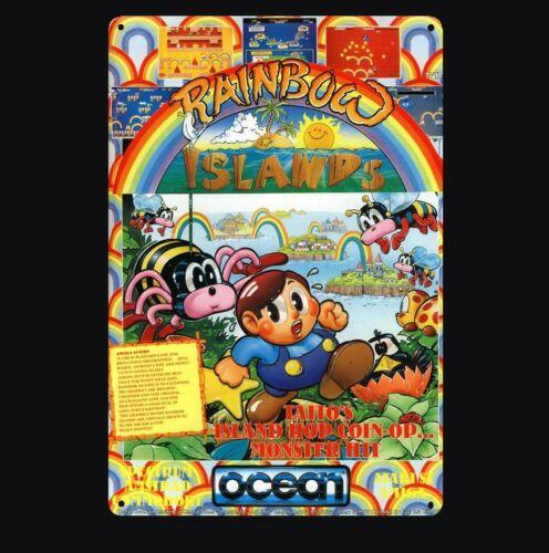 Rainbow Islands Commodore Amiga Retro Video Game Metal Poster Tin Sign cm 20x30cm（7.8x11.8inch）