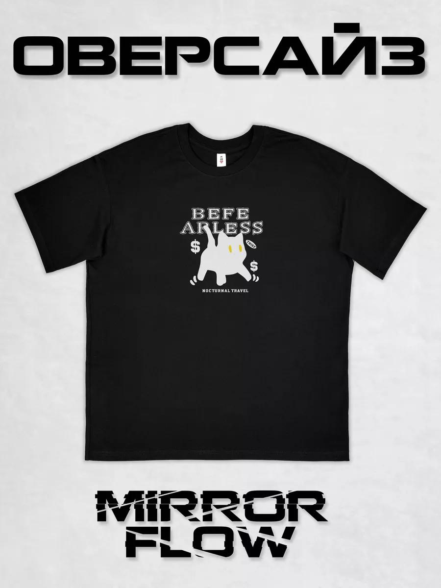 Oversized cat print T-shirt L