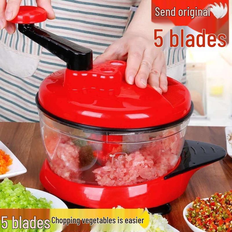 Manual Meat Grinder & Vegetable Chopper - Hand Crank for Dumpling Filling, Mincing, and Chopping - Free Shipping