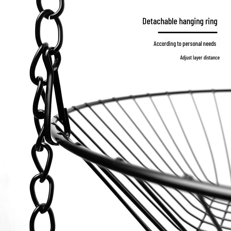 3-Tier Folding Aluminum Fruit Hanging Basket