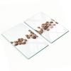 Set of Two Decorative Glass Cutting Boards Coffee Beans 2X30X52 Cm