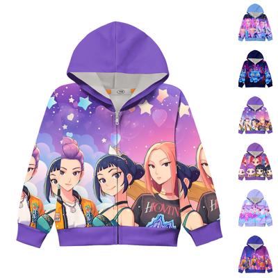 Children's Long-sleeved Loose-fitting Pullover Hoodie With Drawstring And Solid Color