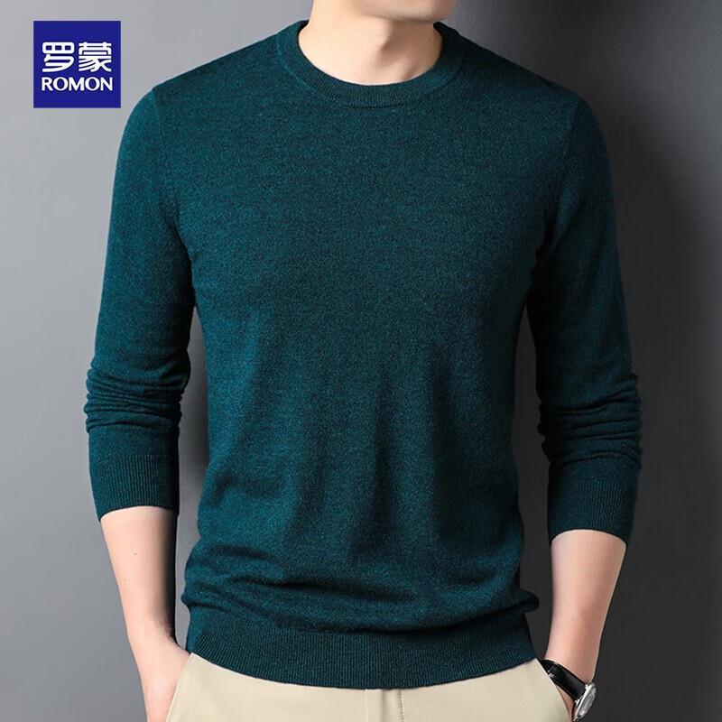 

Luomeng Men s Lightweight 100% Wool Round Neck Sweater 2XL