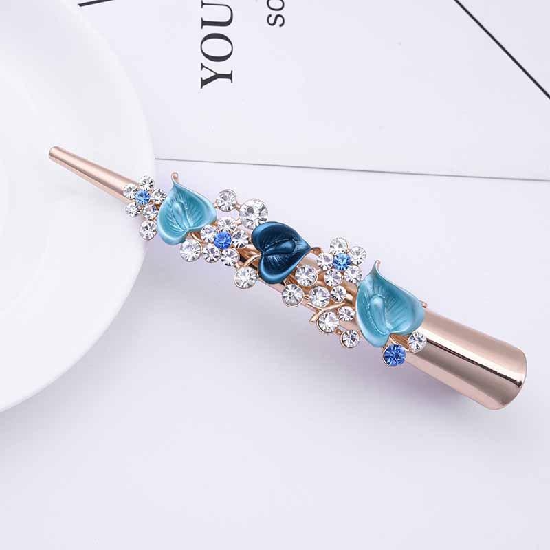 New Gorgeous Shiny Crystal Zircon Hairpin Sweet Lady Hairpin Duck Beak Hairpin High Quality Flower Tree Branch Hairpin