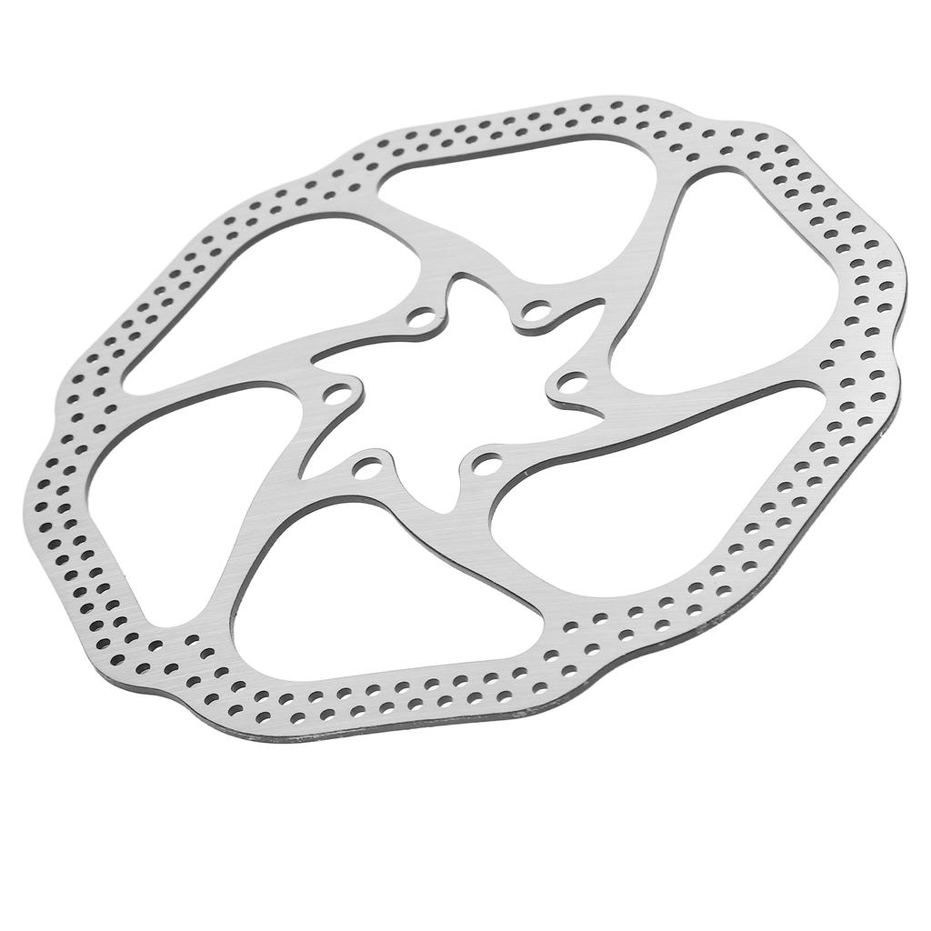 160mm Bike Disc Brake Rotor 6 Holes Stainless Steel Bicycle Disc Brake Rotor for Road Bike Mountain Bike BMX MTB