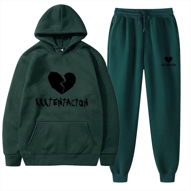 2025 Trendy European & American Spring/Autumn Hoodie & Sweatpants Fashion Set
