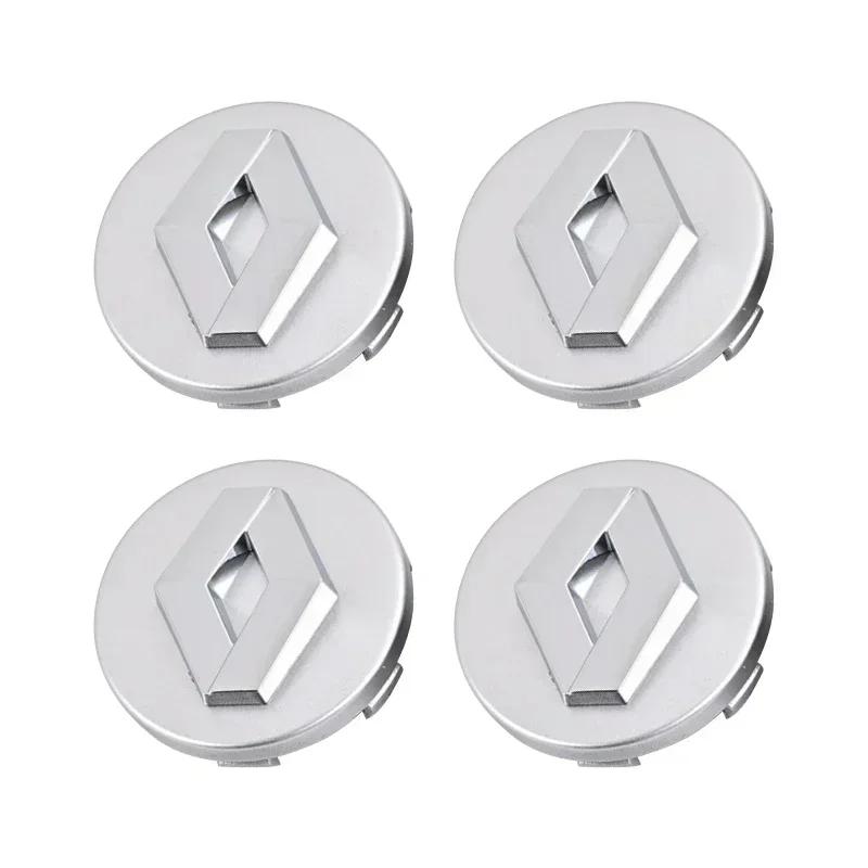 Hub Caps 4PCS 57mm 60mm Car Wheel Center Hub Cap Stickers Styling For Renault RS Koleos Captur Kadjar Megane Clio Talisman Sceni